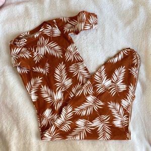 Palm leaf knotted gown